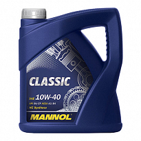 MANNOL 7501 масло мот. п/синт. Classic 10W40 API SN/CH-4 ACEA A3/B4 4л